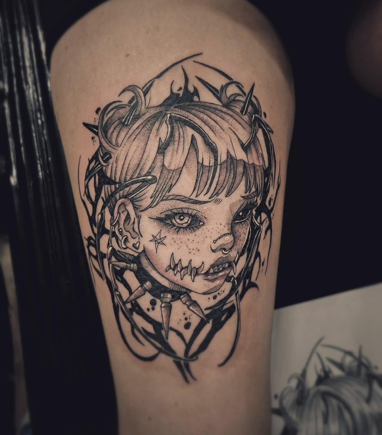 Futurism tattoo work 3