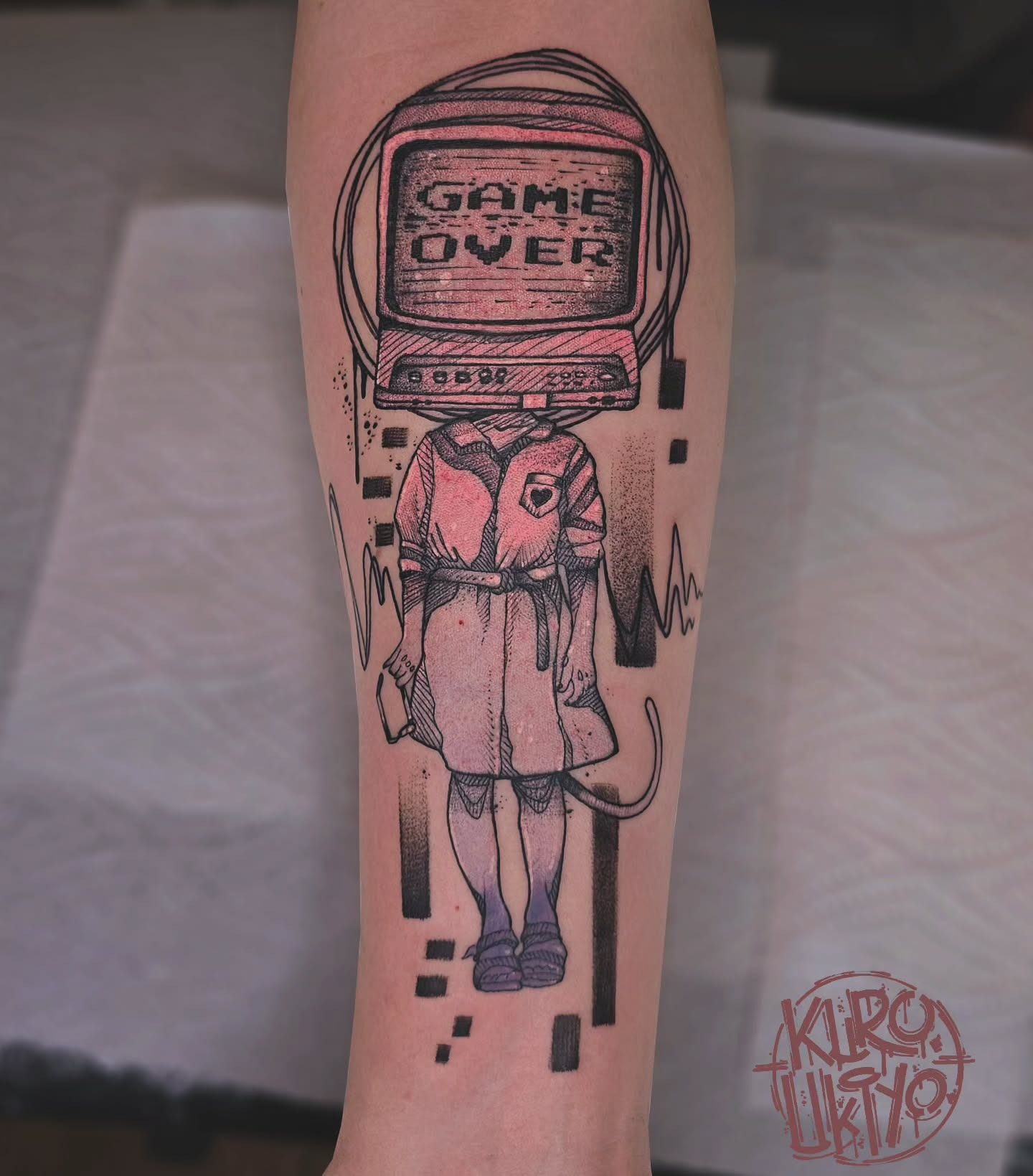 Humanism game over tattoo character