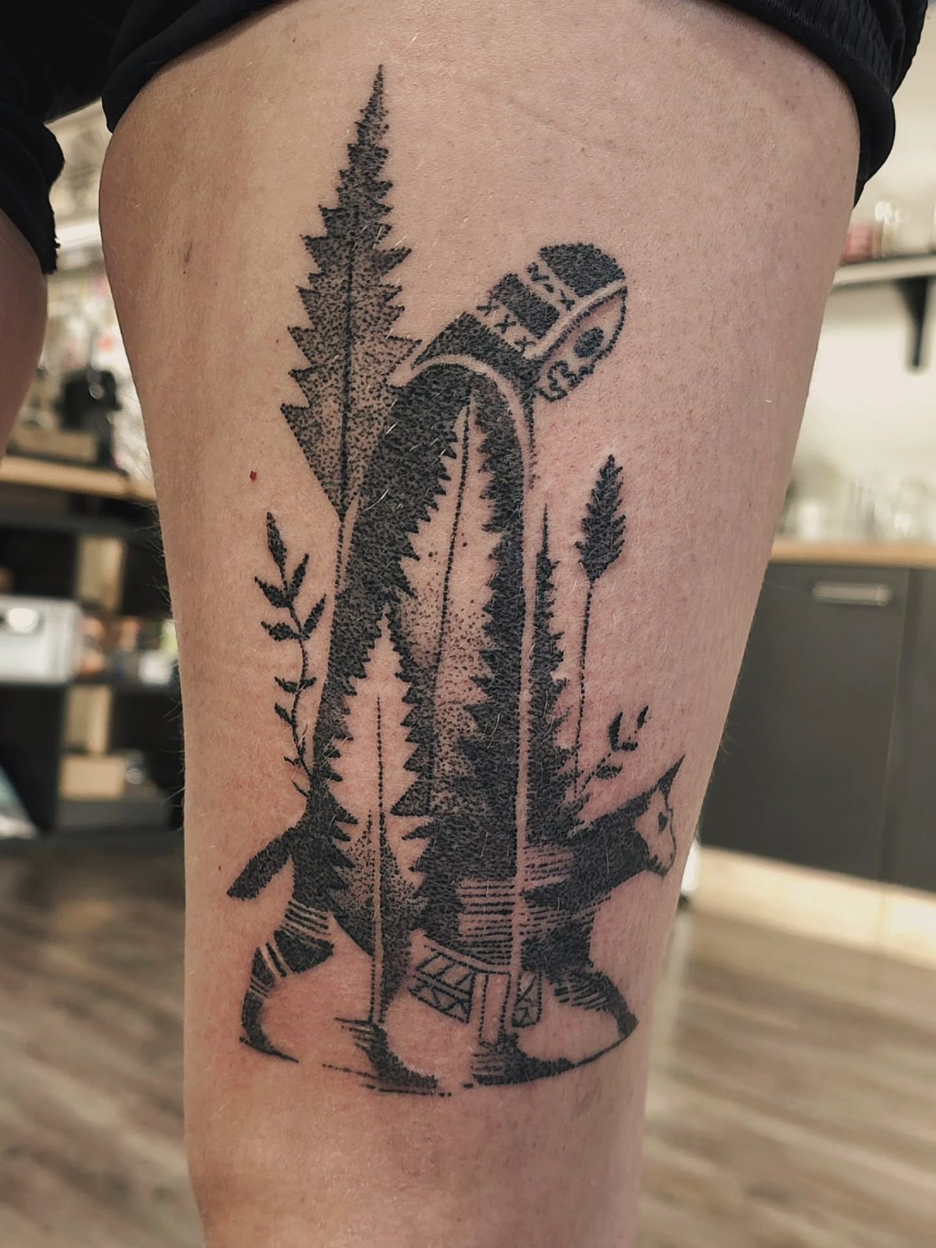 Shadows tattoo work 1